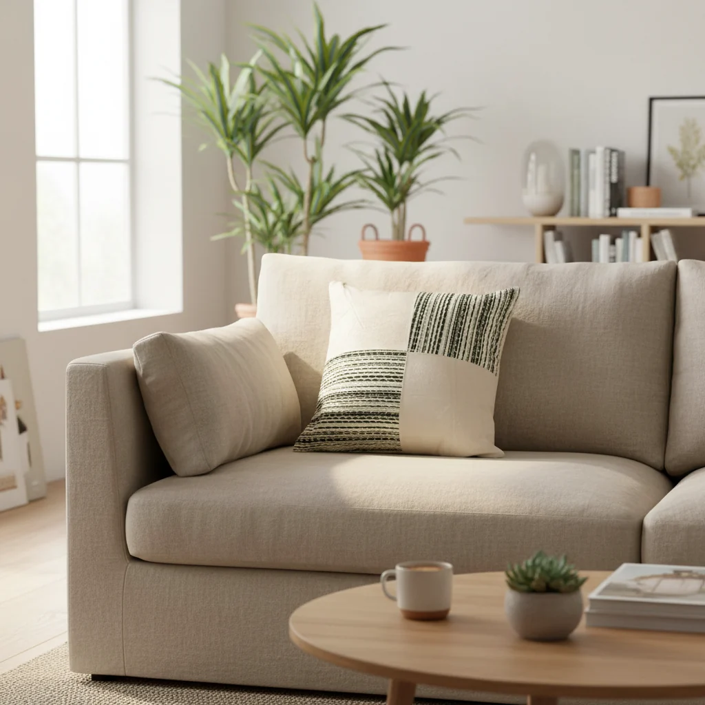 Evlen White Soft Cushion - 40×40 cm — image 3