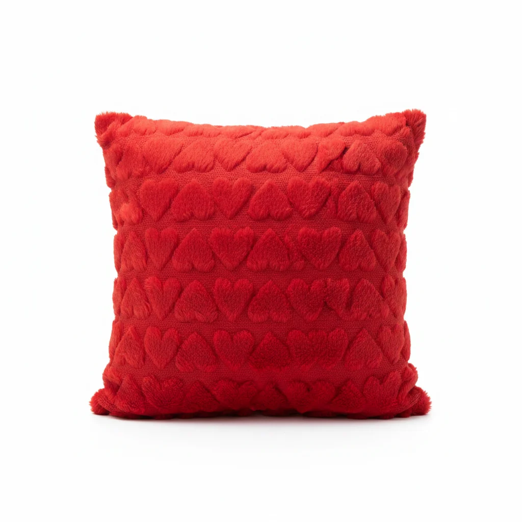 Evlen Soft Cushion –  40×40cm - Pink / Red / Green / Beige — image 6