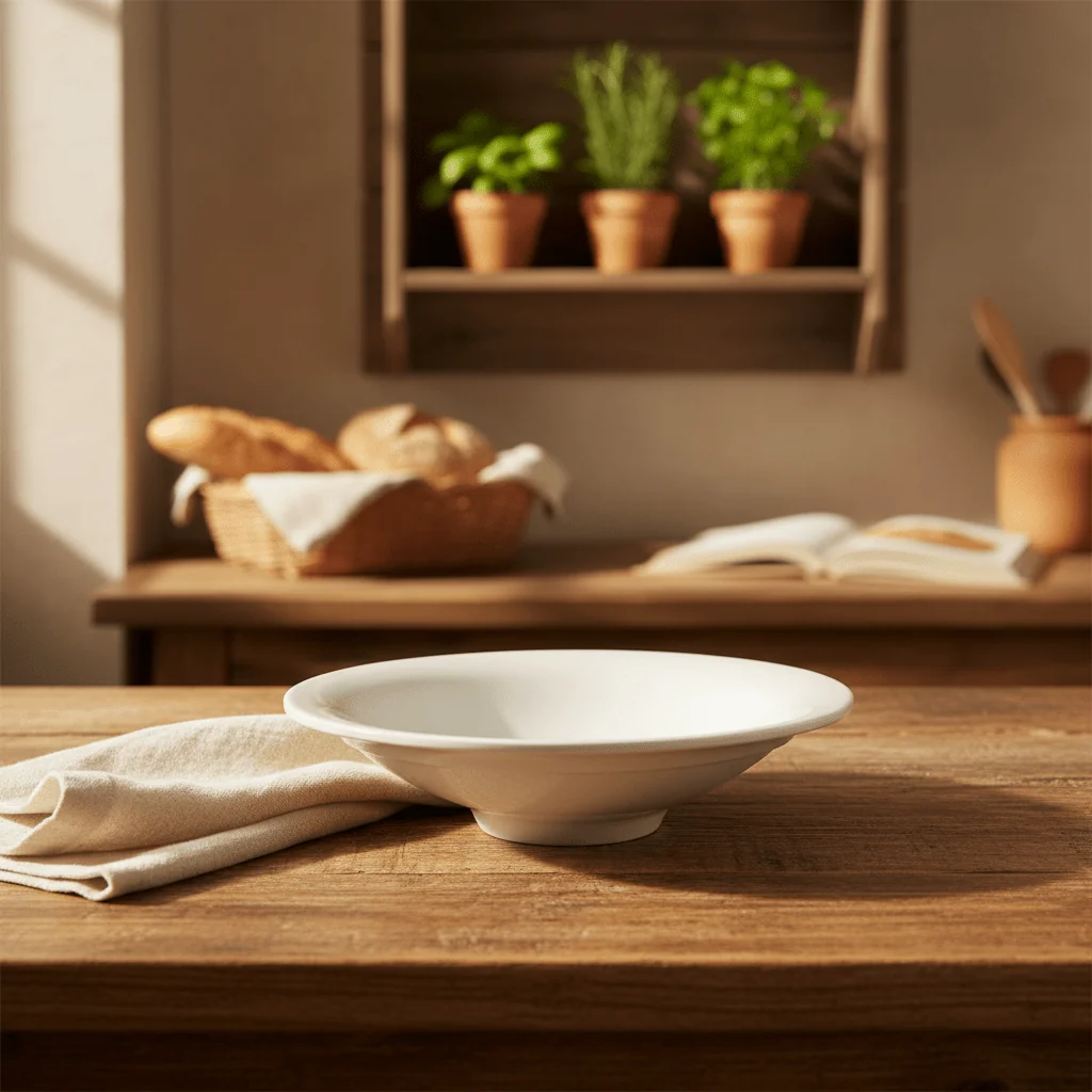 Dynasty Melamine Round Bowl – White – 13*3.5 cm — image 4