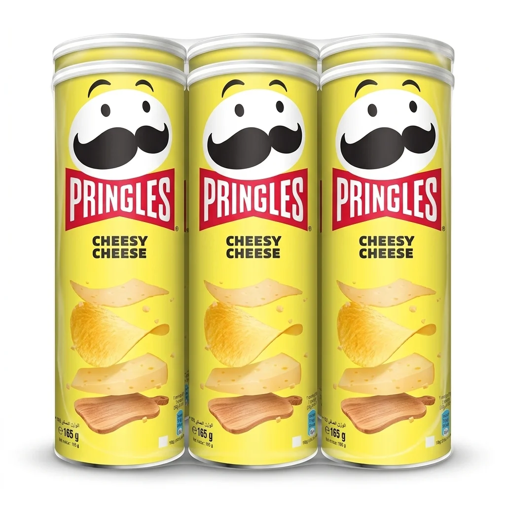 Pringles Cheesy Cheese Flavour - Potato Chips - 165gm — image 9