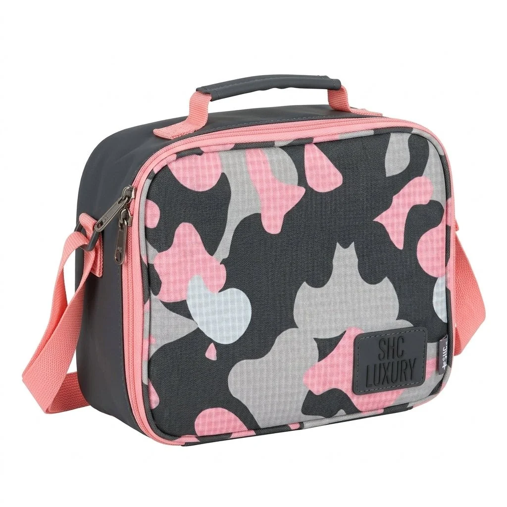 SBC Luxury 4-in-1 School Set 16" – Pink Camo (Backpack, Lunch Bag, Pencil Case & Water Bottle) — image 4