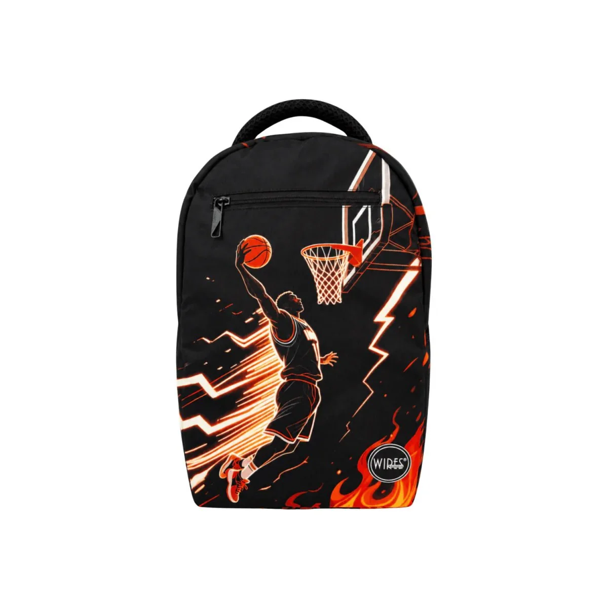 Wires Basketball School Backpack 18.5" Laptop Compartment & Organized Storage — image 1