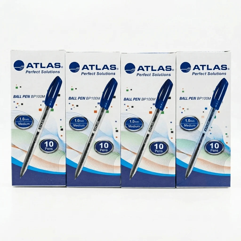 Atlas Ball Pen BP100M – 1.0mm Medium Point - Pack of 40 Pens (4 Boxes × 10) — image 1