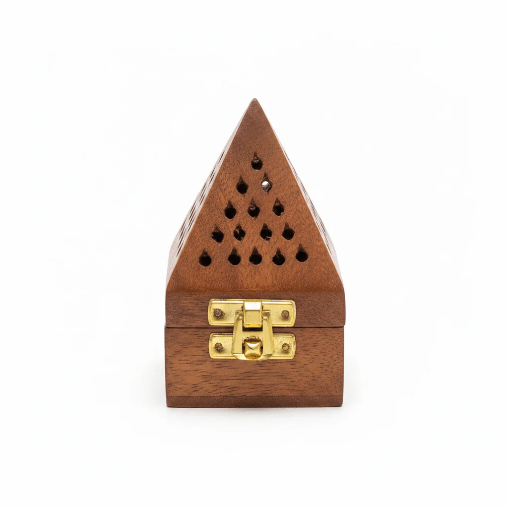 Wooden Incense Burner Box  - 11×7 cm — image 1