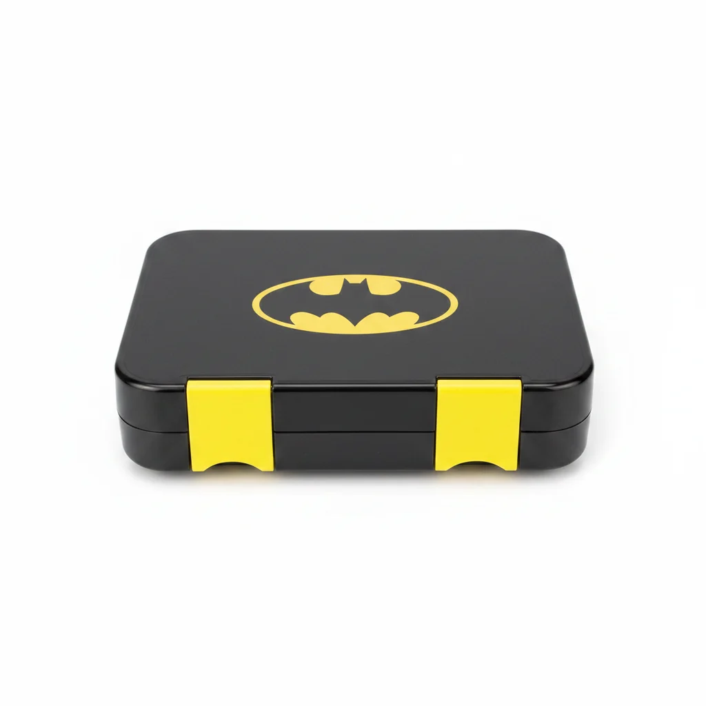 Black Batman Plastic Lunch Box - 710ml — image 1