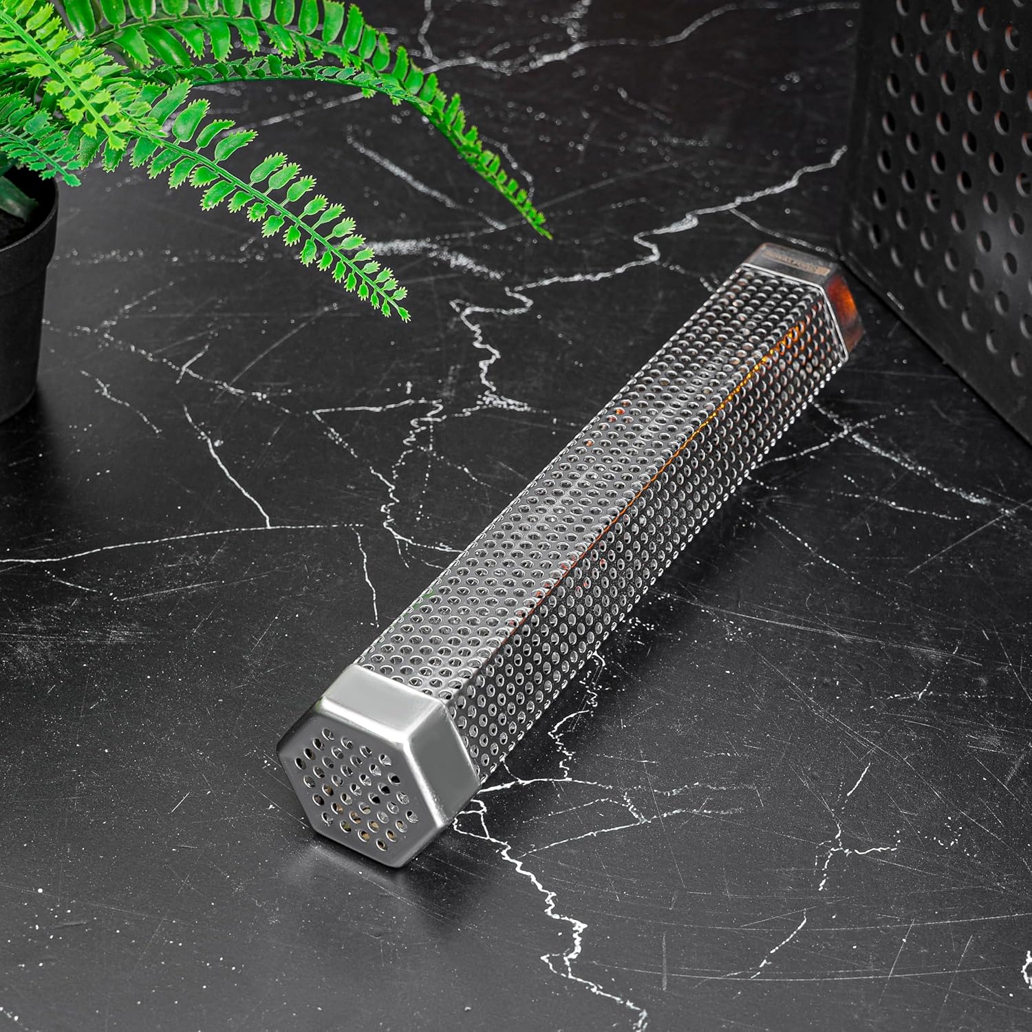 Royalford BBQ Pellet Smoker Tube 12″ RF123457 – Stainless Steel Hexagonal Tube for 5 Hours Hot or Cold Smoking — image 1