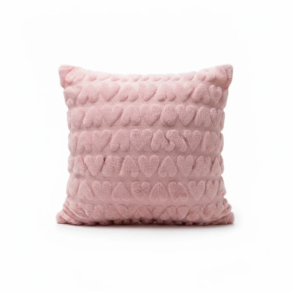 Evlen Soft Cushion –  40×40cm - Pink / Red / Green / Beige — image 1