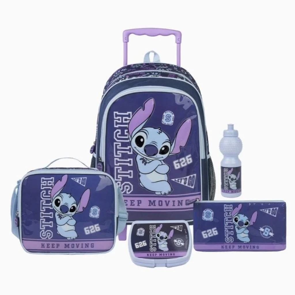 Disney Stitch 5-in-1 18" School Trolley Set — image 1