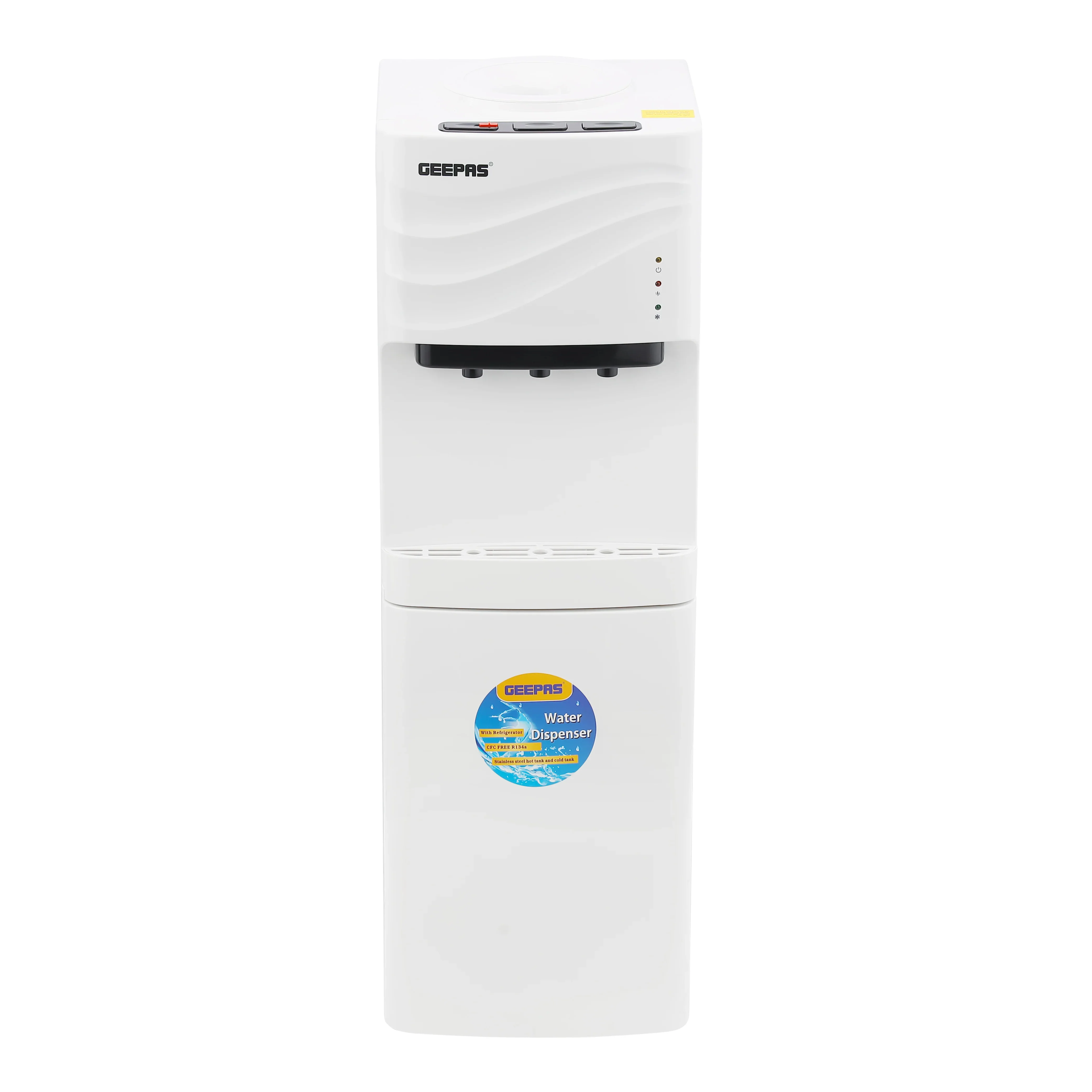 Geepas GWD8355NV Water Dispenser with Refrigerator — image 1
