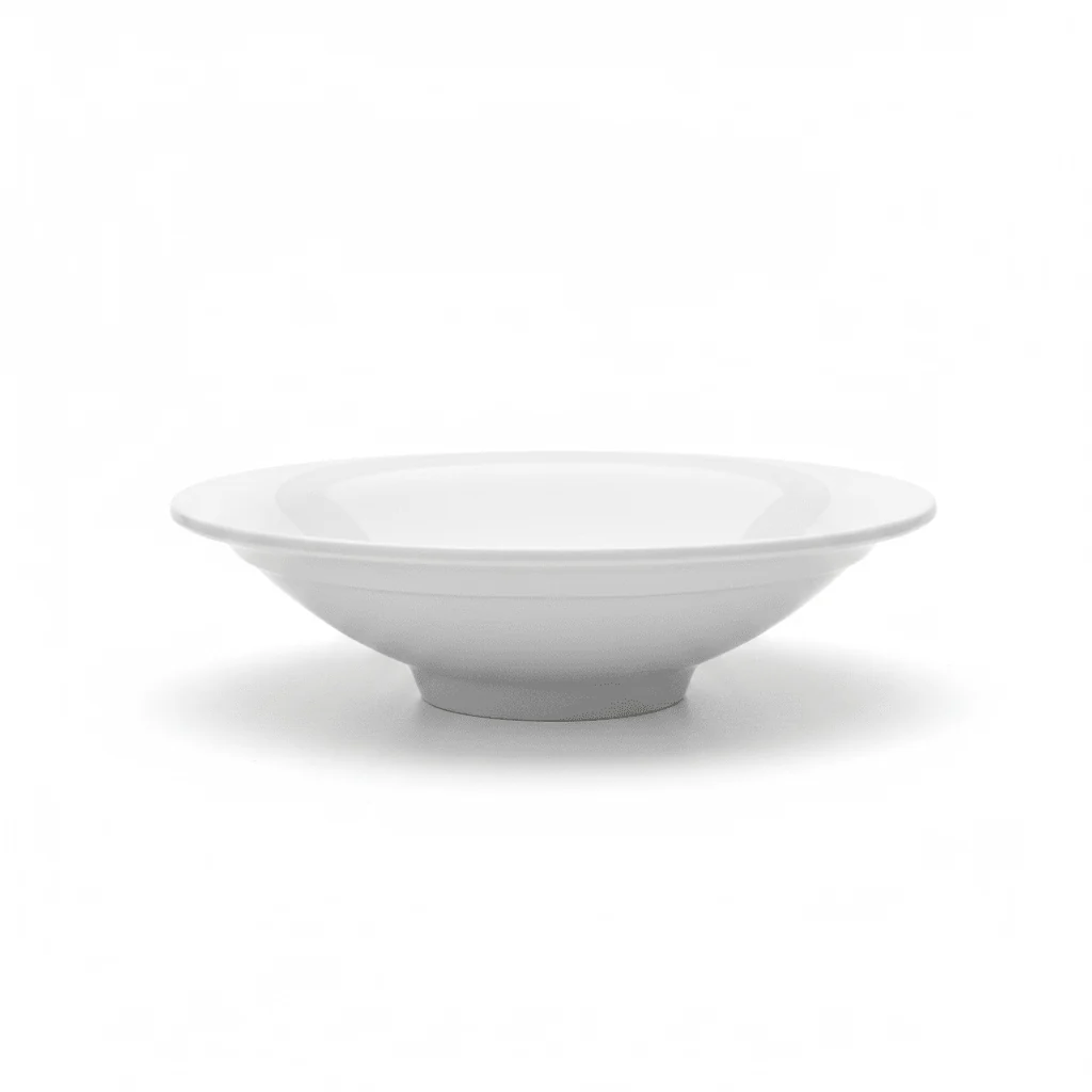 Dynasty Melamine Round Bowl – White – 13*3.5 cm — image 1
