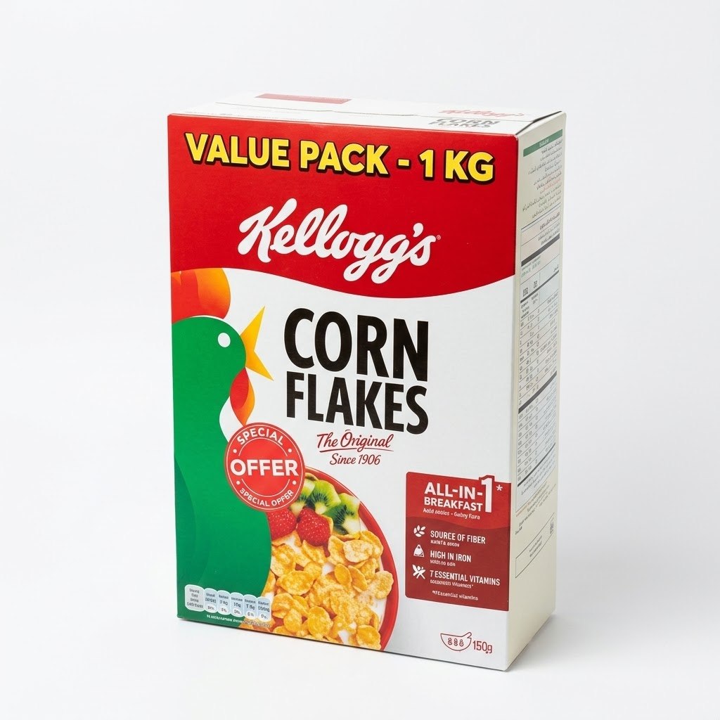 Kellogg's Original Corn Flakes Cereal - 1kg Value Pack — image 1