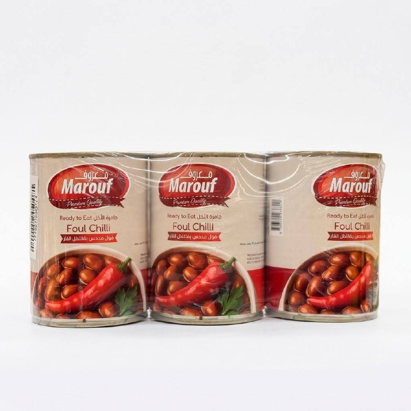 Marouf Foul Chilli Ready to Eat 400g (Pack of 3) — image 1