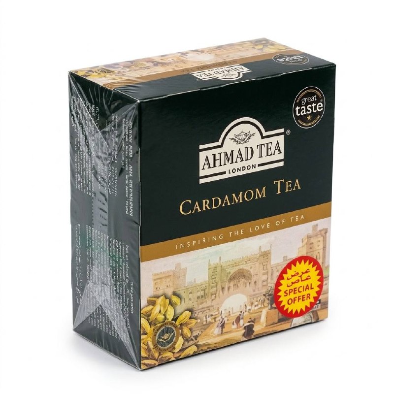 Ahmad Tea Cardamom Tea 100 Tea Bags — image 1