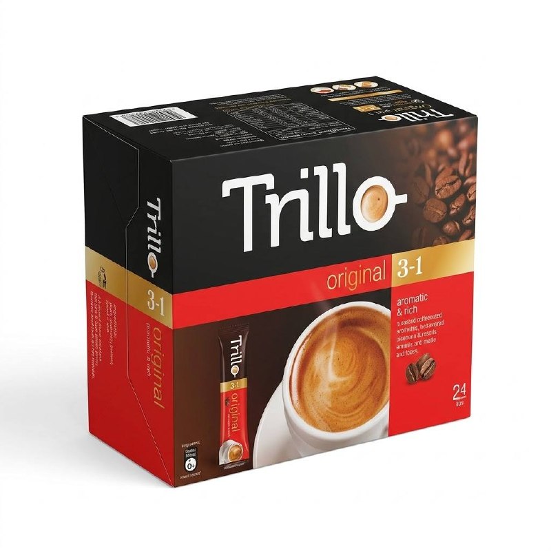 Trillo Original 3 in 1 Coffee 24 Stick Packs — image 1
