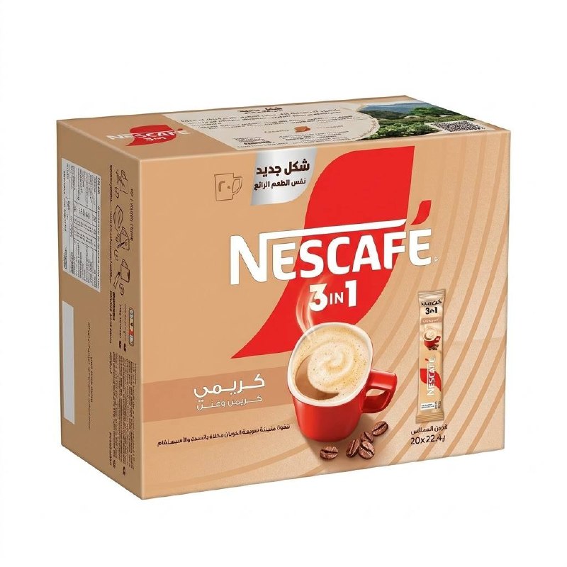 NESCAFÉ 3 in 1 Creamy Instant Coffee Mix 20 x 22.4g — image 1